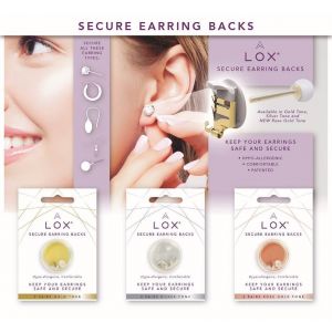 Connoisseurs Lox Silver Tone Secure Earring Backs - LOX 2SE