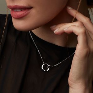 Kit Heath Bevel Cirque Link Silver Necklace 91886RP