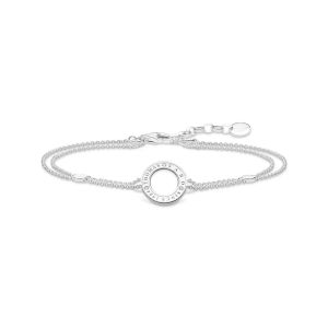 Thomas Sabo Open Circle Silver Double Chain Bracelet A1878-051-14