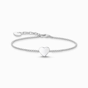 Thomas Sabo Small Flat Heart Bracelet - A2044-001-21-L19