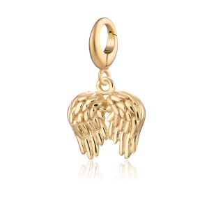 Lily Charmed Angel Wings Charm Gold