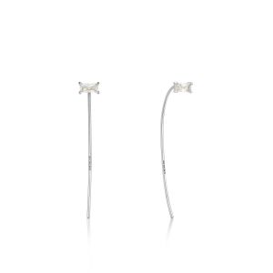 Ania Haie Glow Solid Drop Earrings, Silver E018-01H