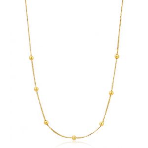 Ania Haie Modern Beaded Necklace - Gold Finish N002-03G