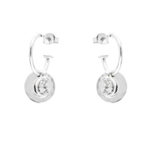 Annie Haak Full Moon Silver Hoop Earrings