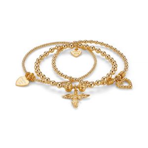Annie Haak Mini Santi Gold Bracelet Stack. Item code BS305-17-LLL