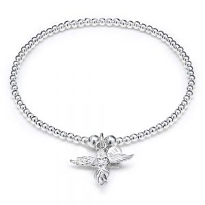 Annie Haak Santeenie Silver My Guardian Angel Charm Bracelet