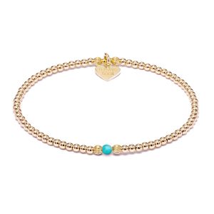 Annie Haak Aster Gold Bracelet - Turquoise B2236-17