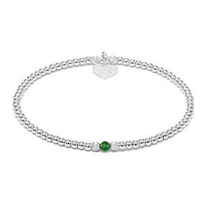 Annie Haak Aster Silver Bracelet - Emerald Green. Item code B2567-17