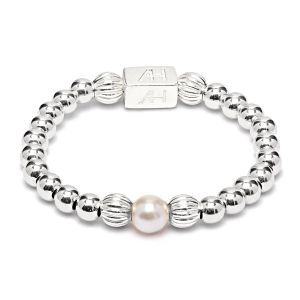 Annie Haak Aster Silver Ring - Pearl R0345