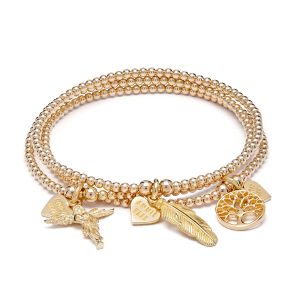 Annie Haak Bliss Gold Plated Bracelet Stack