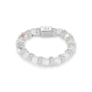 Annie Haak Daisy Silver Ring - Crystal. Item code R0437
