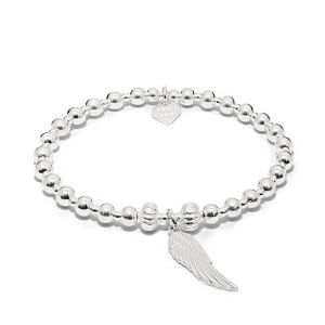 Annie Haak Indigo Silver Charm Bracelet - Angel Wing