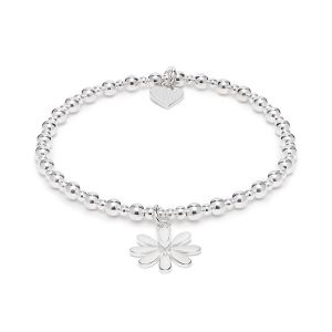 Annie Haak Mini Orchid Silver Charm Bracelet - Daisy