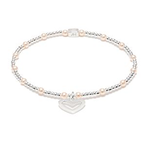Annie Haak Minu Pearl Silver Charm Bracelet