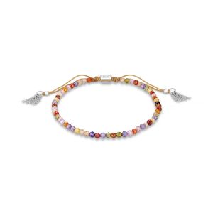 Annie Haak Multi Coloured Crystal Silver Friendship Bracelet