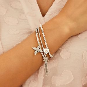 Annie Haak Santeenie Silver Bracelet - Chain Tassel