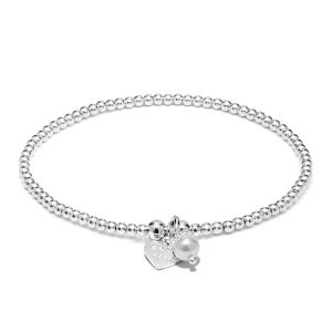 Annie Haak Santeenie Silver Charm Bracelet - Pearl