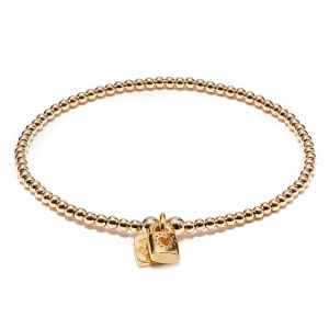 Annie Haak Santeenie Gold Charm Bracelet - Tiny Love Lock