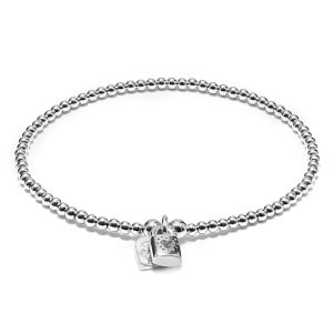 Annie Haak Santeenie Silver Charm Bracelet - Tiny Love Lock