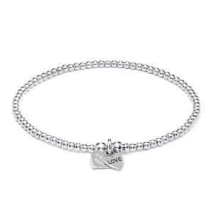 Annie Haak Santeenie Silver Charm Bracelet - Love