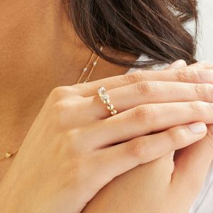 Annie Haak Seri Crystal Gold Ring