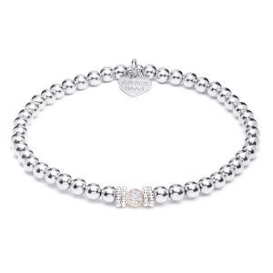 Annie Haak Seri Silver Bracelet with Crystal Bead