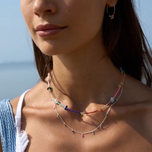 Annie Haak Summer Rainbow Silver Necklace