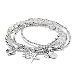 Annie Haak Wishful Silver Bracelet Stack