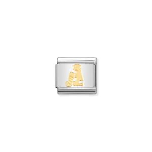 Nomination Classic Aquarius Charm - 18k Gold - 030104/11