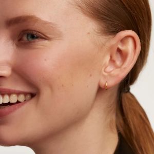 PDPaola Mini Hoop Gold Earrings