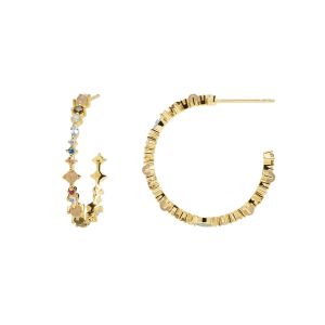 PDPaola Halo Gold Earrings AR01-221-U