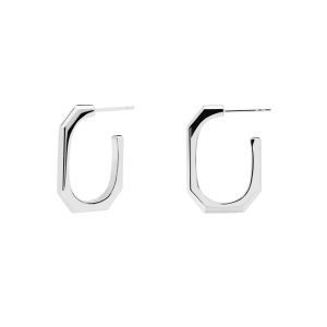 PDPaola Signature Link Silver Earrings AR02-415-U