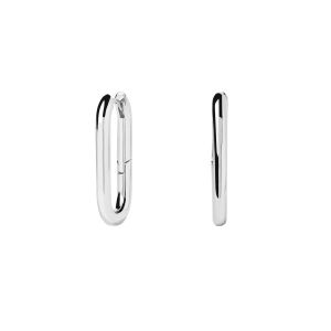 PDPaola Beat Silver Hoop Earrings AR02-923-U