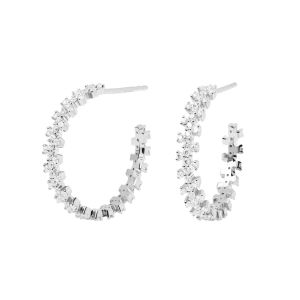 PDPaola Crown Silver Earrings AR02-579-U