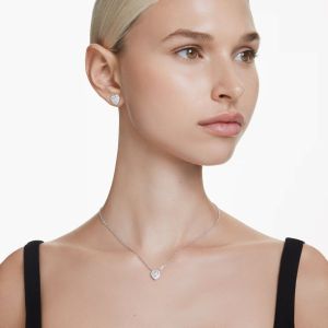 Swarovski Ariana Grande x Swarovski Heart Set - White with Rhodium Plating -5720849