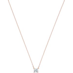 Swarovski Attract Necklace, White, Rose Gold Plating 5510698