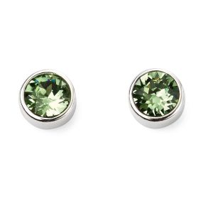 August Birthstone Earrings - Sterling Silver