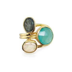 Sarah Alexander Aurora Borealis Triple Gemstone Ring