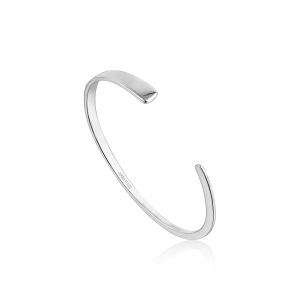 Ania Haie Geometry Flat Cuff - Silver B005-01H