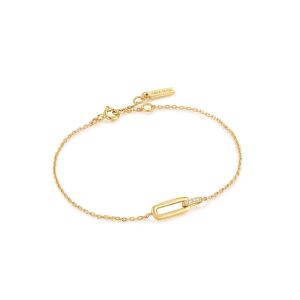 Ania Haie Gold Glam Interlock Bracelet - B037-01G