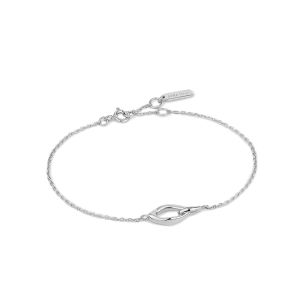 Ania Haie Silver Wave Link Bracelet - B044-01H