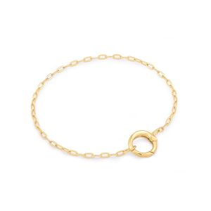 Ania Haie Gold Mini Link Charm Chain Connector Bracelet - B048-02G