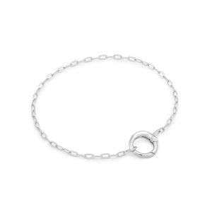 Ania Haie Silver Mini Link Charm Chain Connector Bracelet - B048-02H