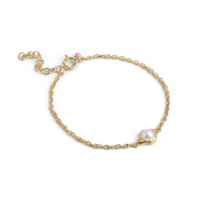 Enamel Copenhagen Darla Pearl Gold Bracelet. Item code B131GM.