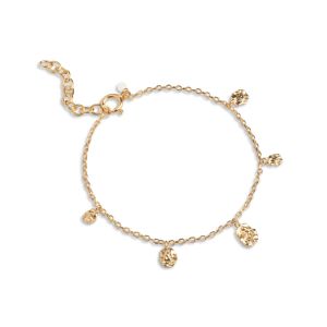 Enamel Copenhagen Refined Charms Gold Bracelet. Item code B133GM.