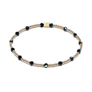 Annie Haak Mirage Black Crystal Gold Bracelet