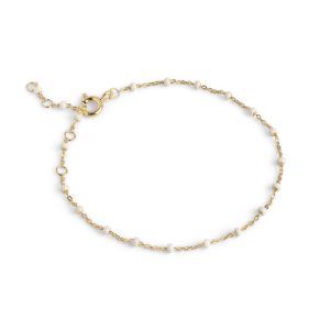 Enamel Copenhagen Lola Daisy Gold Bracelet. Item code B66G_2_daisy.