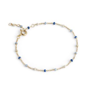 Enamel Copenhagen Lola Marine Gold Bracelet. Item code B66G_2_marine.