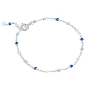 Enamel Copenhagen Lola Marine Silver Bracelet. Item code B66S_2_marine.