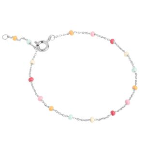 Enamel Copenhagen Lola Rainbow Silver Bracelet